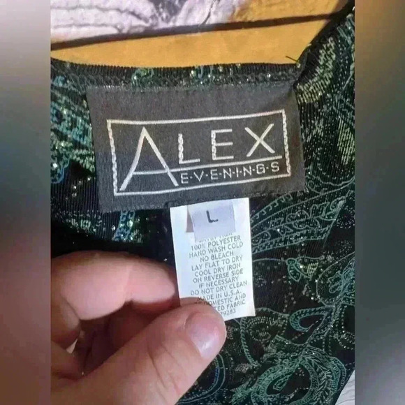 Alex Evening Vintage Paisley Glittering Top - Picture 7 of 7